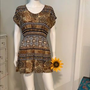 Sunflower Pattern Dress